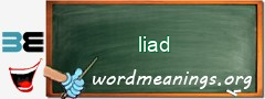 WordMeaning blackboard for liad